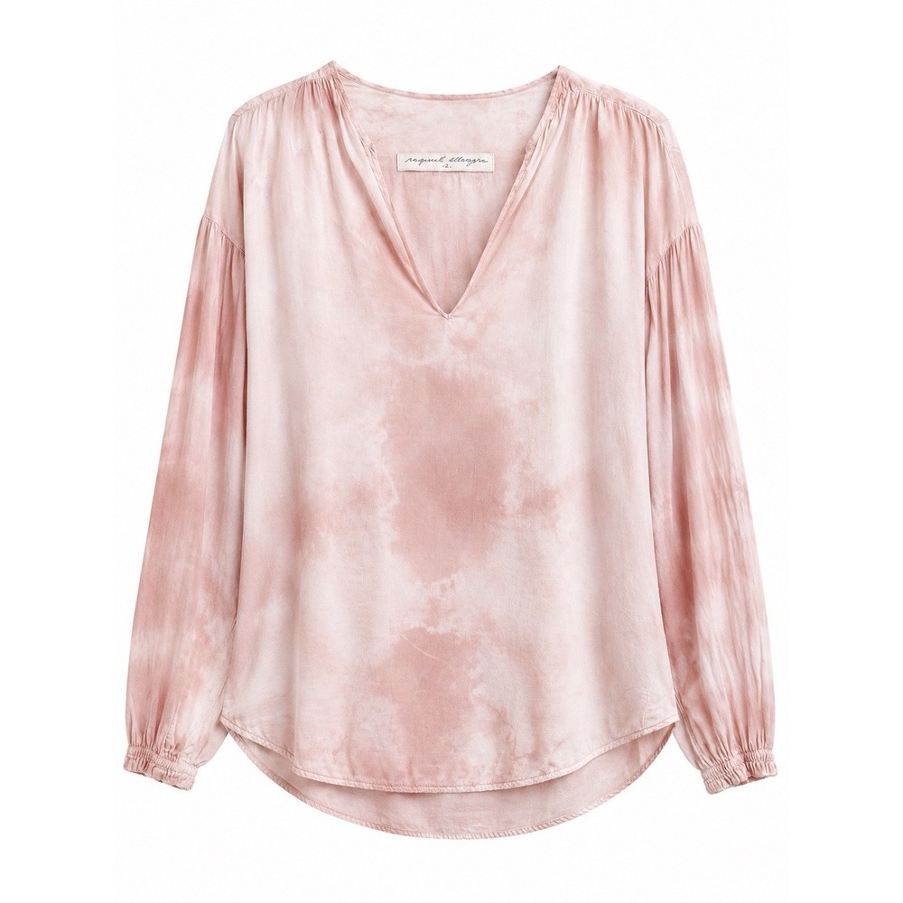 Raquel Allegra Blouse 2 M Tie Dye Boho Chic Quiet Luxury Whimsigoth USA Made